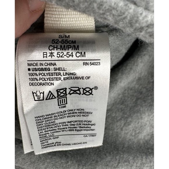 Gap Girls Pro Fleece Pom-Pom Beanie Hat & Neck Warmer Set Size S/M Gray - Picture 7 of 8